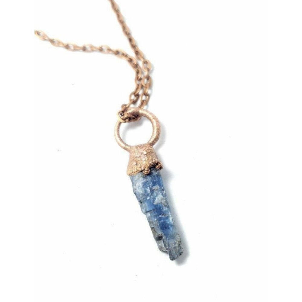 Kyanite crystal necklace